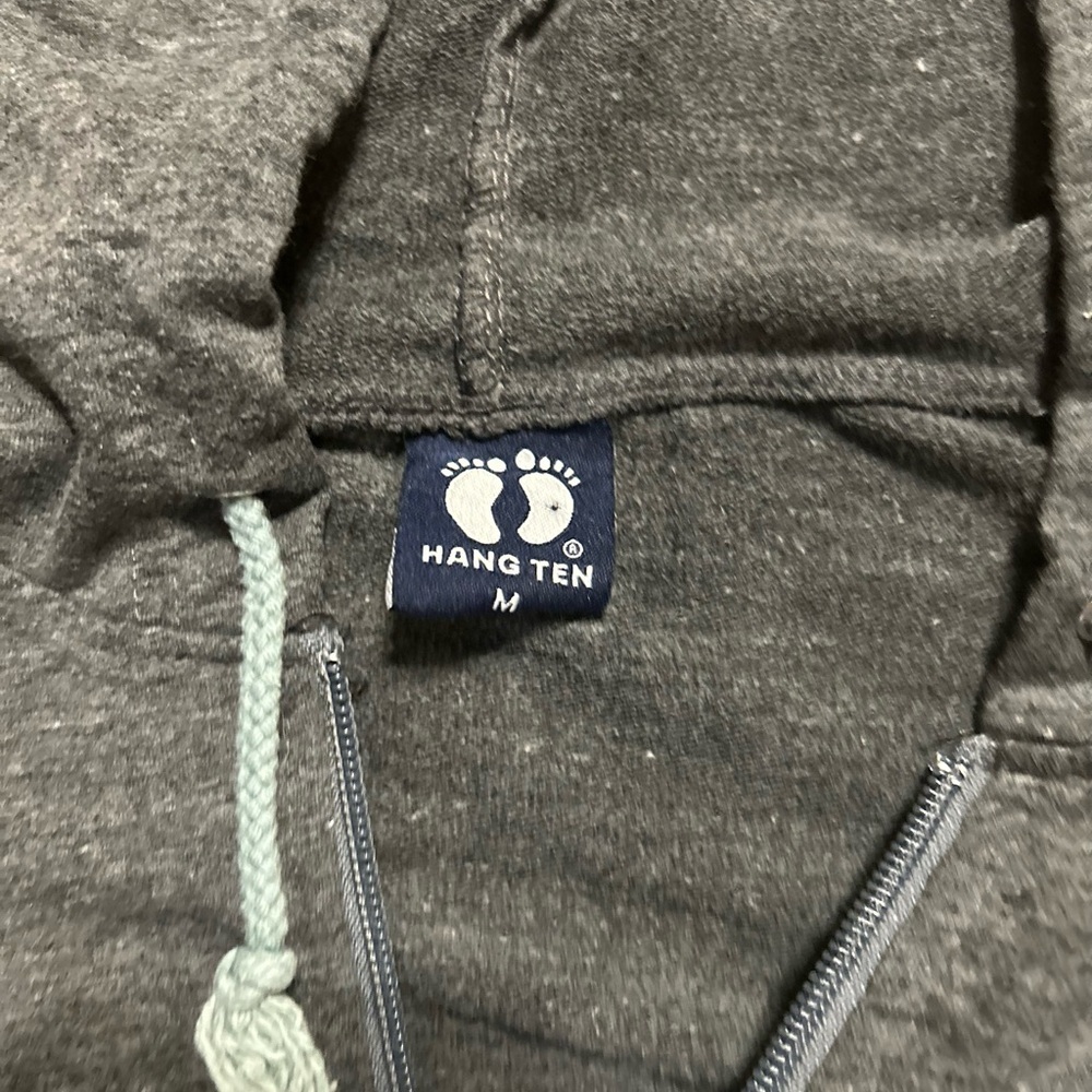 Hang Ten Charcoal Hoodie with Zip - Picture 2 of 11